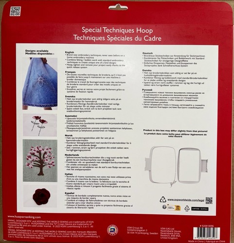 Husqvarna Viking Special Techniques Embroidery Hoop 240x150mm Designer Epic 3 - Picture 2 of 2