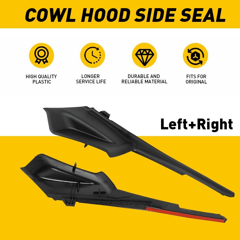 Windshield Wiper Cowl Trim Panel Side Fender Hood End Caps Fit Toyota Sienna Van thumbnail 2
