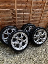 GENUINE 17 FORD FIESTA MK7 MK 8 ZETEC S SNOWFLAKE ALLOY WHEELS
