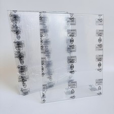 Lot Of 4 Clear Acrylic 8.5"x11" Photo Frames Vertical Display E1-061