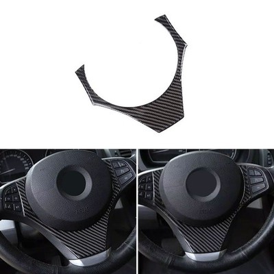 Für BMW X3 E83 2006 2007 2008 2009 2010 Kohlenstoff Lenkrad Panel Abdeckung Trim