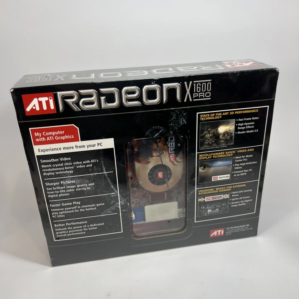 NEW** ATI Tech. ATI Radeon X1600 Pro (100-437509) 512 MB DDR2 SDRAM PCI Express - Image 2 of 3