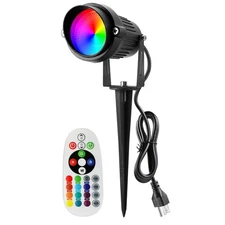 Spotlights - Color Changing Outdoor LED Landscape Lights with Remote Control ...