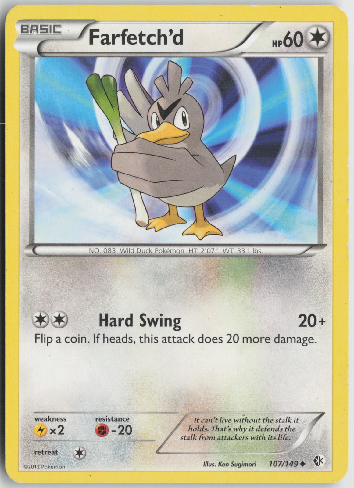 Farfetch'd Uncommon Normal Boundaries Crossed 107/149 LP