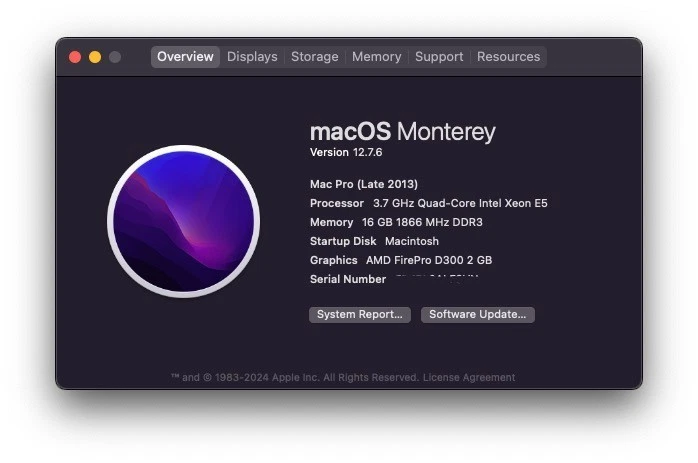 Apple Mac Pro (1TB SSD, Quad-Core Xeon E5, 3.7GHz, 16GB RAM) Upgraded SSD & RAM - Image 2 of 4