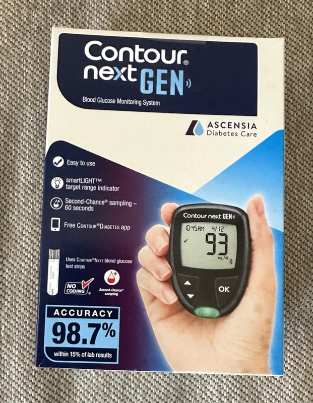 Contour Next Gen Blood Glucose Meter Monitoring System Sealed Box Exp 5/31/27