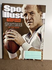 December 23, 2013 Peyton Manning Sports Illustrated  Broncos / Mail Label