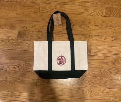 Trader Joe s Canvas Tote Shopping Bag - LARGE GREEN - NEW with TAGS