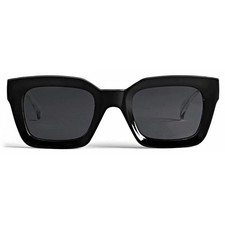 Szade Seidler Square Sunglasses Womens Size 49MM SZD201SEI-BLKGLSINK
