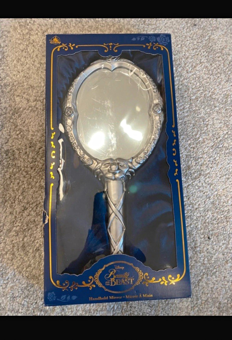 Disney Beauty and the Beast Handheld Mirror with Box