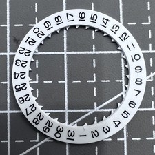 2 STÜCK Weiße Datumsscheibe Datumsscheibe Rad für Miyota 8215 Uhrwerk