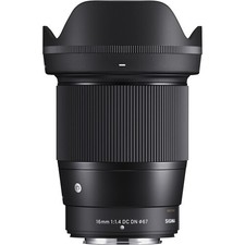 Sigma - 16mm-F/1.4 C AF DC DN Lens, Fuji X-Mount