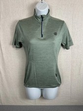 Dare 2B Womens Pedal Through Cycling Jersey UK 8 XS Green Marl Short Sleeve Top