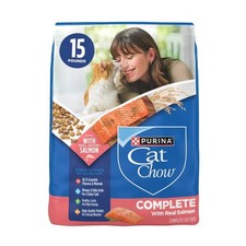 Complete Fish, Seafood and Salmon Flavor Dry Cat Food - 15lbs