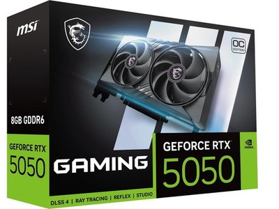 MSI NVIDIA GeForce Graphic Card - 8 GB GDDR6 (rtx50508ggamingoc
