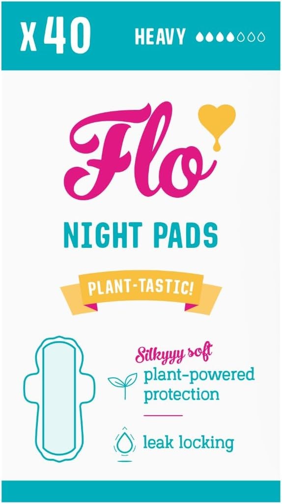 Flo Day Menstrual Pads Regular Flow Ultra-Thin Winged Bamboo Period Pads