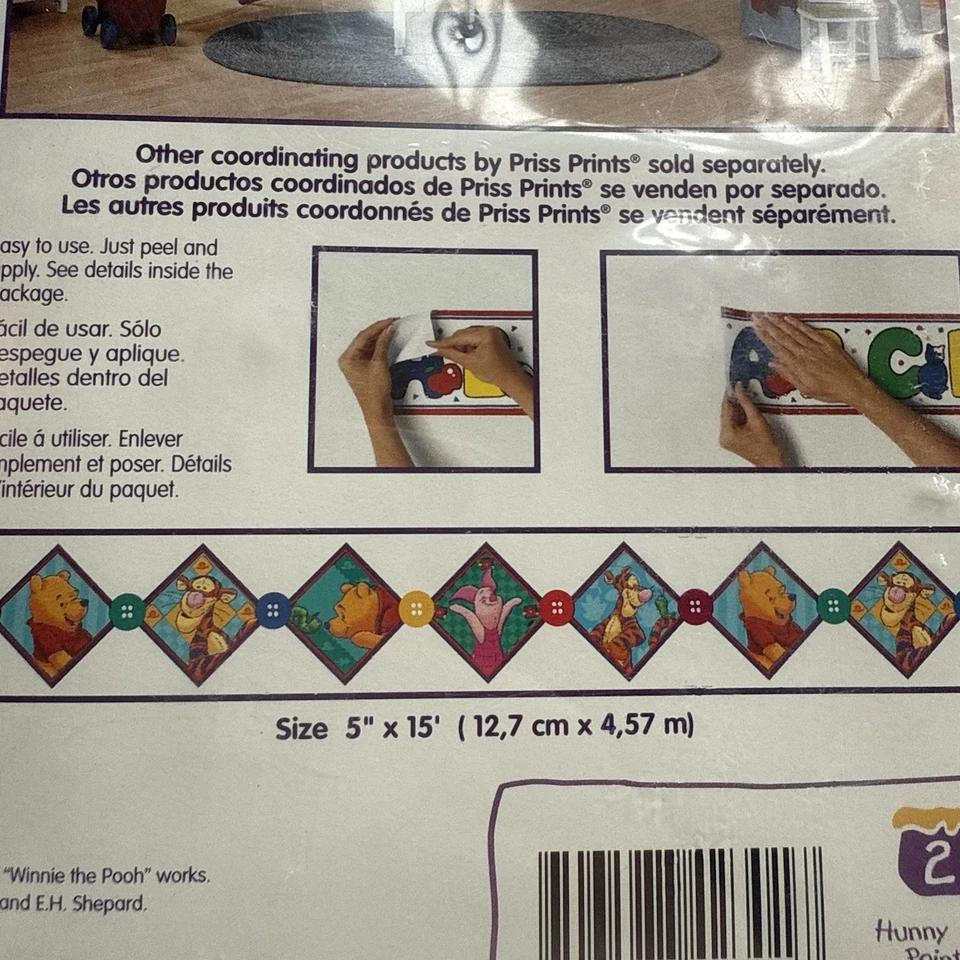 Priss Prints Disney Winnie the Pooh Border Stick-ups Vintage Tigger Piglet Roo - Image 4 of 4