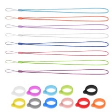 8Pcs Practical Pen Lanyards and Silicone Rings for Everyday Use and Convenience