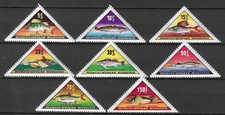 Mongolia 1962 Fauna Wildlife Marinelife Fisch Fish compl set MNH
