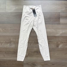 Women  s Size Medium Adidas All Me Luxe 7/8 Leggings Off White IT9116