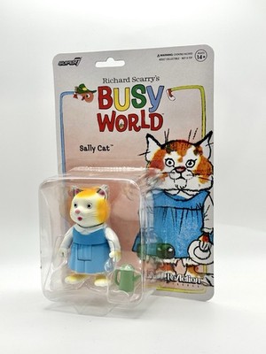Super7 ReAction Richard Scarry's Busy World Sally Cat Action Figure New Sealed