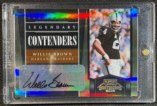 2006 Playoff Contenders Legendary Black #/100 Willie Brown #LC 26 Auto HOF!!!!