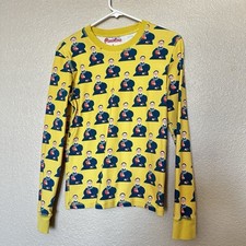 piccolino Womens Size Small Justice Ruth Bader Ginsberg judge Pajama TOP Yellow