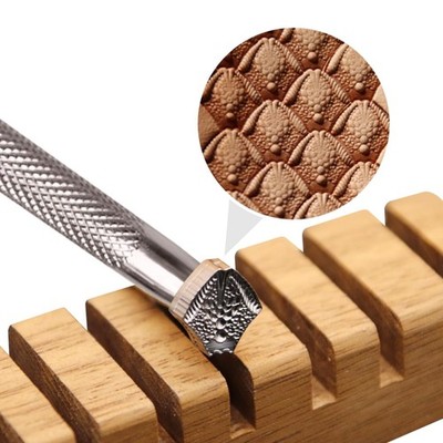 Leather Craft Stamping Tool,Dragon Scale Pattern Leather Craft Stamping Tool wit