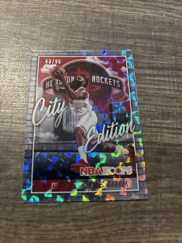 2020-21 Panini NBA Hoops - City Edition James Harden #11 Hyper Red /99