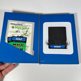 Vintage Lot of 5 Mattel Intellivision Games NFL, Golf, Racing, Space & Skiing