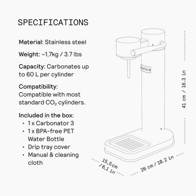 aarke - Carbonator III Premium Carbonator-Sparkling & Seltzer