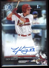 2017 Zach Kirtley Bowman Chrome 1st Bowman Refractor Auto /75 #CDA-ZK (H3117)
