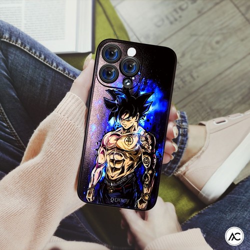 Anime-inspirierte DBZ Goku Inked Blue iPhone Hülle Slim Stoßfest - Bild 4 von 14