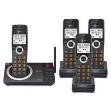 AT T CL82418 4-Handset DECT 6.0 Cordless Phone System w/ Answering Machine