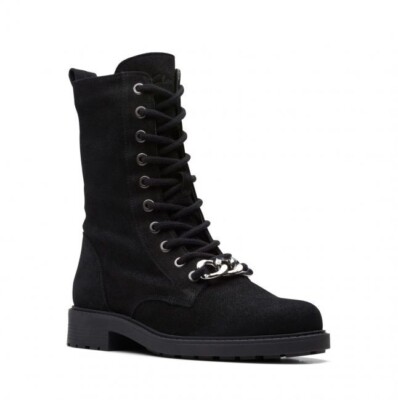 Clarks Damen Chelsea Boots ORINOCO 2 STYLE schwarz metallic verschiedene Größen