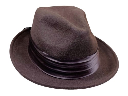 Genuine Leather Leather Fedora Hat Gents Leather Hat Vintage Dobbs