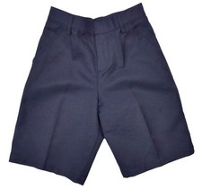BOYS NAVY SCHOOL SHORTS ADJUSTABLE WAIST EX UK STORE 2-11 YEARS NEW