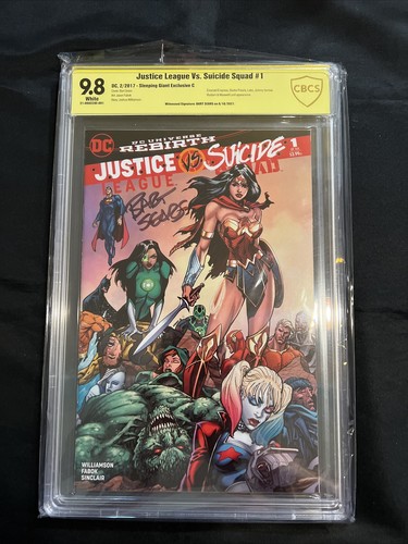 JUSTICE LEAGUE VS. SUICIDE SQUAD #1 (2017) - CBCS 9.8 Bart Sears SIGNED Variant