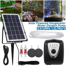 NEU Solar Teichbelüfter Sauerstoff Pumpe Gartenteich Teichbelüftung Teichpumpe