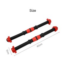 2pcs Dumbbell Bars & Spinlock Collars Set Weight Lifting Gym Dumbell Handles