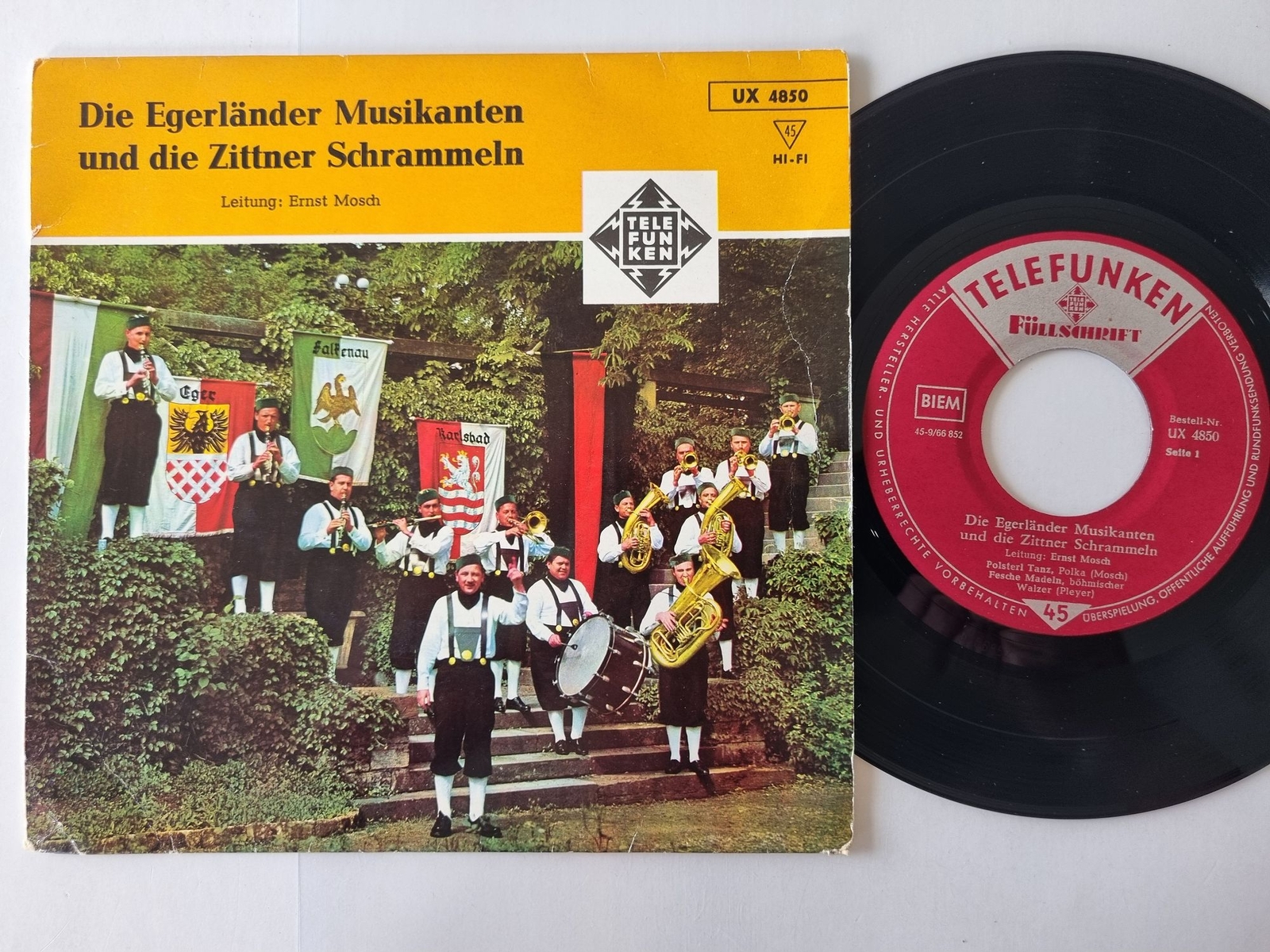 Ernst Mosch - Die Egerländer Musikanten und die Zittner Schrammeln 7'' Vinyl EP