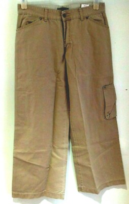 Go Vicinity Skater Girl Sand Wide Leg Vintage Jeans. Größe 12. Langes Bein Nagelneu