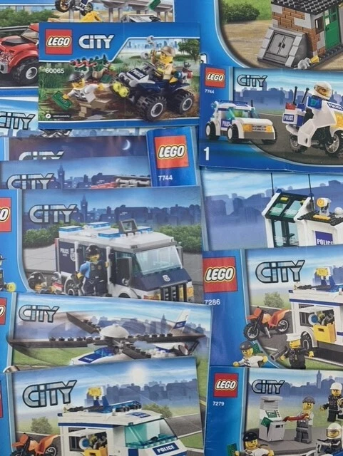 LEGO City Police Instruction Manuals Only No Bricks Various Select One Book