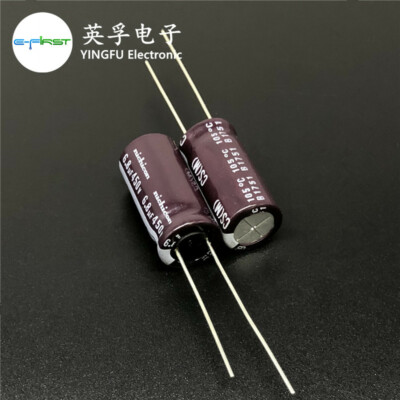 100pcs 6.8uF 450V Nichicon CS 10x20mm 450V6.8uF High ripple current Capacitor