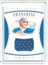 2019 National Treasures Jim Kelly Franchise Treasures Jersey #'ed 56/99