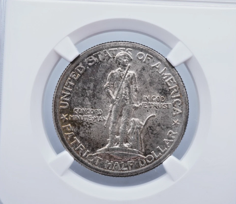 1925 Lexington Commemorative 50c Silver Half Dollar NGC & CAC MS 64 - U934 - Image 3 of 4