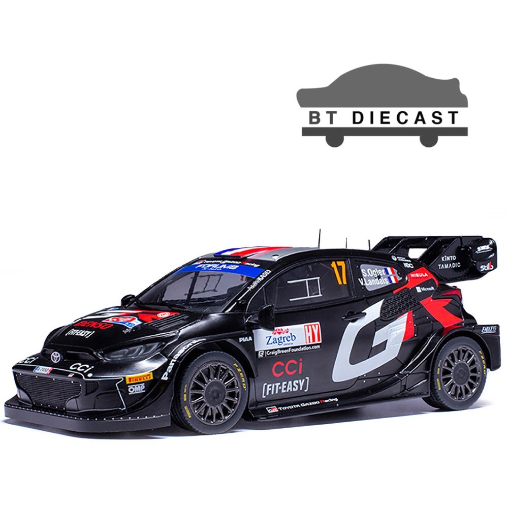 IXO TOYOTA GR YARIS RALLY1 #17 1/18 WINNER RALLY CROATIA 2024