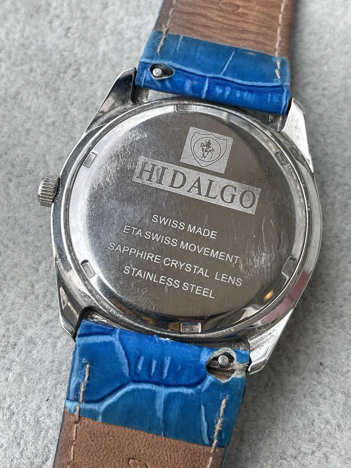 Reloj Hidalgo Luna y Estrellas Hecho en Suiza Ultra Raro Todo Original Funcionando Bien Foto 3 de 4
