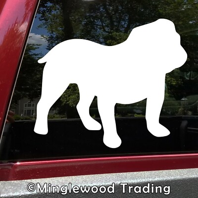English Bulldog Vinyl Sticker | Sourmug Dog Puppy Bully Canine | Die Cut Decal