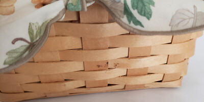 Longaberger Basket with Liner and Protector Mother's Day Basket